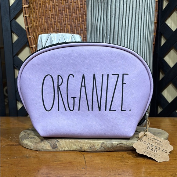 Rae Dunn Purple Cosmetic Travel Case "Organize" NWT - Picture 1 of 10